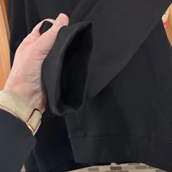 Burberry Black cotton blend track Jacket with Plaid XXL size 20 “pit to pit - Picture 3 of 14